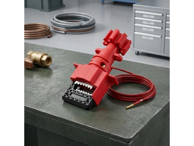 UV-03 Valve Lock for Gate Valves with 40mm Max Handle Width and 28mm Max Thickness Suitable for LOTO Procedures