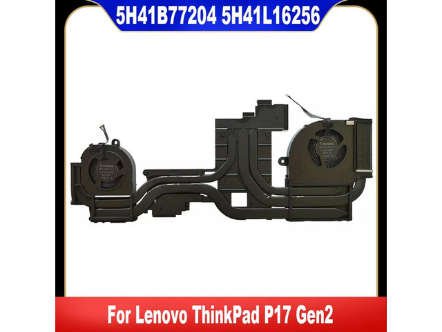 5H41B77204 For ThinkPad P17 Gen 2 N20E Laptop CPU Cooling Fan GPU Cooler Heatsink Radiator 5H41L16256 Tested