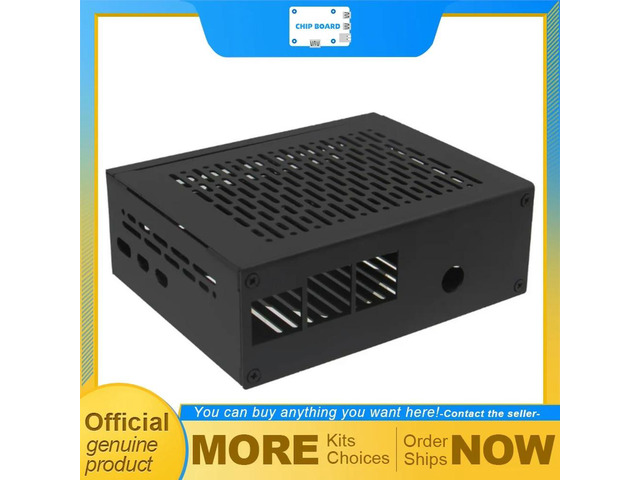 Geekworm X1011-C1 l Enclosure for Raspberry Pi 5, Works with X1011 Shield, Solid Aluminum Protection Case