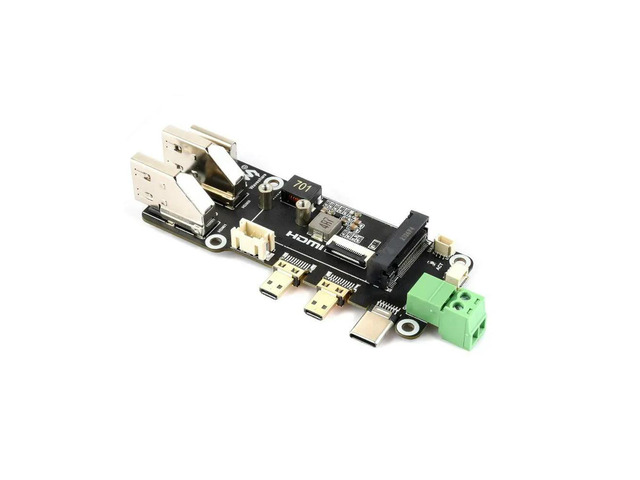 PCIe To M.2 Multifunctional Adapter,Compatible with Raspberry Pi 5,Two Power Supply Methods, Supports Dual 4K Outputs