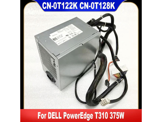 For PowerEdge T310 375W Power Supply N375E-01 0T122K CN-0T122K T122K 0T128K CN-0T128K T128K