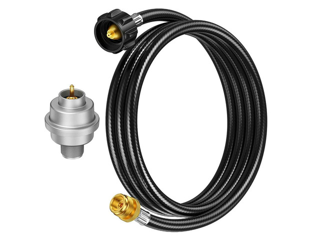 Propane Adapter Hose 6FT with Detachable Fuel Filter Compatible with For Heaters Buddy For Heaters Grills and Stoves
