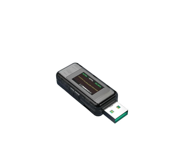 Digital USB Voltage Current Meter 8A 120W Fast Charging Tester for QC2.0 .0 Ripple Analysis Real Time Power Monitoring