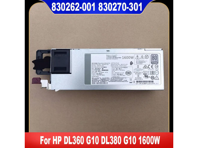 830270-301 830262-001 830272-B21 863373-001 For DL360 DL380 G10 1600W Power Supply HSTNS-PR62