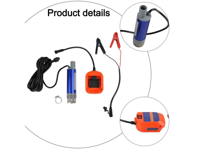 Cordless 38mm Lithium Pump for Diesel and Water Transfer 4060L/min Flow with 4 6m Lifting Height and 2 4m Cable