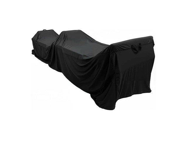 Protective Cover for Pilates Reformer 240 x 78 x 56 cm Black 420D Oxford Fabric with Adjustable Drawstring and Handles