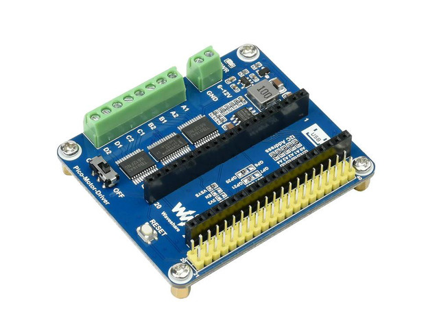 DC Motor Driver Module for Raspberry Pi Pico, Driving up to 4x DC Motors