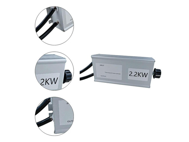 AC Three Phase Motor Controller 380V 6A for 2.2KW Fan Motor Velocity Control Suitable for Purification Axial Ceiling Fans