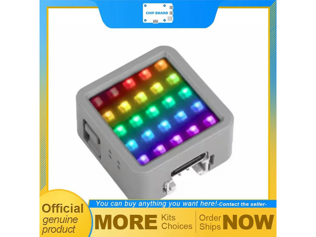 Stack Atom-Matrix v1.1 ESP32-PICO-D4 Board, BMI270 Motion Sensor, RGB Matrix LED IoT Dev Kit