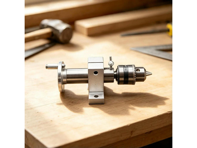 Live Center Head for Lathe Tailstock Compatible with Lathes for Bead Drilling Wood Turning 170mm 60mm Max Travel