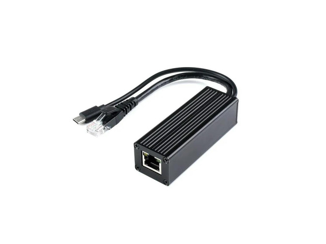 Industrial Gigabit PoE Splitter, l Case protection, 5V 2.5A Type-C Out