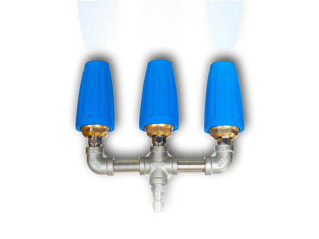 Turbo Nozzle for Pressure Washer 360 Degree Spin 3 in 1 Pattern 4000 PSI 14mm Quick Connect 2.0 Orifice Blue Unit