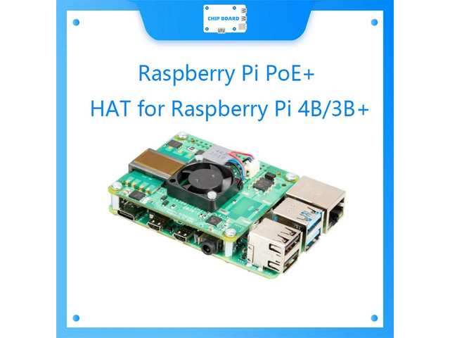 Raspberry Pi PoE+ HAT for Raspberry Pi 4B3B+