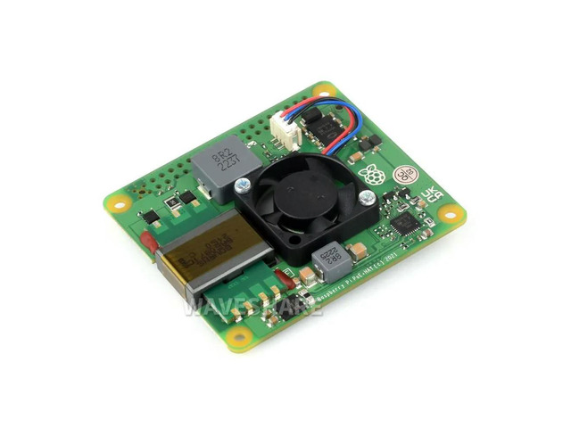 Raspberry Pi PoE+ HAT for Raspberry Pi 3B+/4B, 802.3af/at-compliant