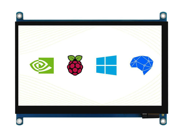 7inch QLED Quantum Dot Display, Capacitive Touch, 1024×600, G+G Toughened Glass Panel, Various Systems Support