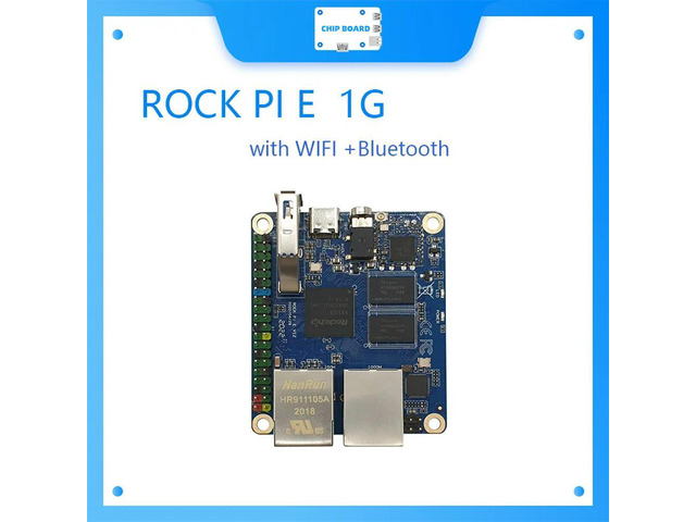 Rock Pi E Rockchip RK3328 1GB/512MB DDR3 SBC/Single Board Computer support Debian/Ubuntu/OpenWRT same as Nanopi R2S use for IOT