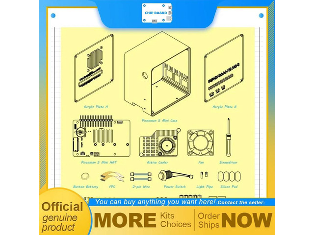 SunFounder Pironman 5 Mini budget Raspberry Pi 5 tower case offering cooling, expansion support and compact vertical layout