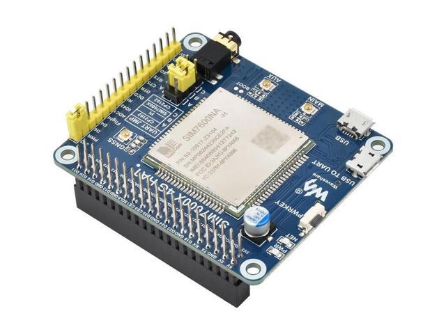 :SIM7600NA-H 4G HAT For Raspberry Pi/Jetson Nano, LTE Cat-4 4G Support, GNSS Positioning, for North America