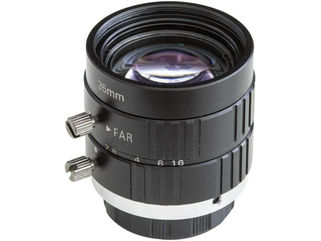 Arducam C-Mount Lens for Raspberry Pi Camera, 35mm Focal Length with Manual Focus and Adjustable Aperture