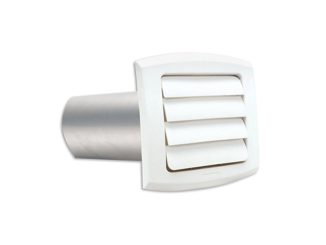 BLH6WZW 6 inch White Louvered Vent Hood