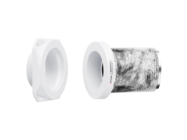 Magnetic Dryer Vent Coupling SDV180 Magnetic Dryer Vent Connector Kit White Quick Connect Magnetic Coupling with Flame-Retardant ABS V-0 Shell,...