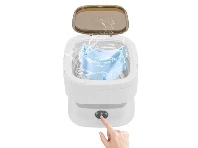 Portable Washing Machine, 10L Large Capacity Portable Washing Machine - Foldable Mini Washer 3 Intelligent Modes for Deep Cleaning Underwear,...