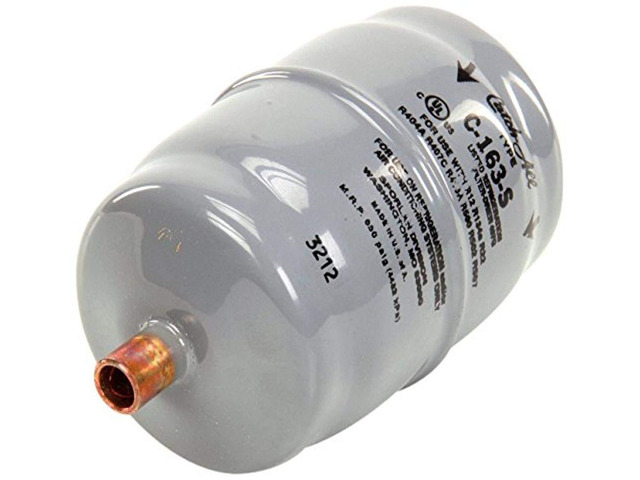 C-163-S 3/4 to 5 TON, 3/8 ODF Solder, 3/8' ODF Solder Liquid, for Refrigeration and AC Systems, LINE Filter Drier, W/Burnout CLEANUP CORE