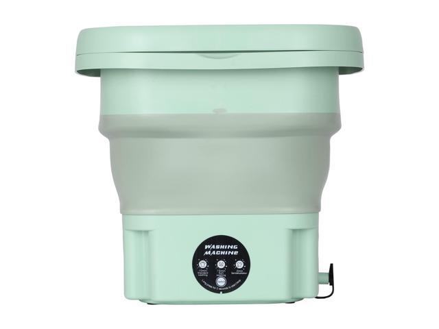 Portable Washing Machine, Folding Mini Washing Machine with Drain Basket, Portable Washer with Blue Light & Ultrasonic Washing for Apartment,...