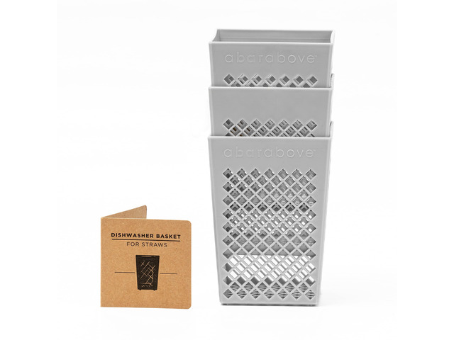 Dishwasher Basket for Reusable Straws and Small Bar Tools Caddy for Compact Bar Accessories, For Washing Cocktail Picks and Stir Sticks, Home or...