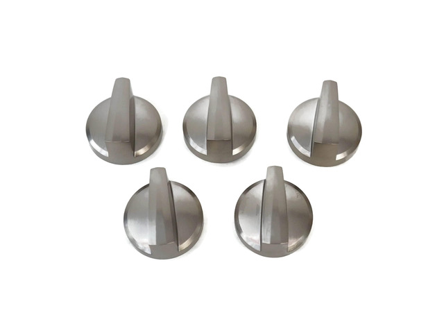GE WB03X43926 Range Surface Burner Knob Kit (Stainless Steel)