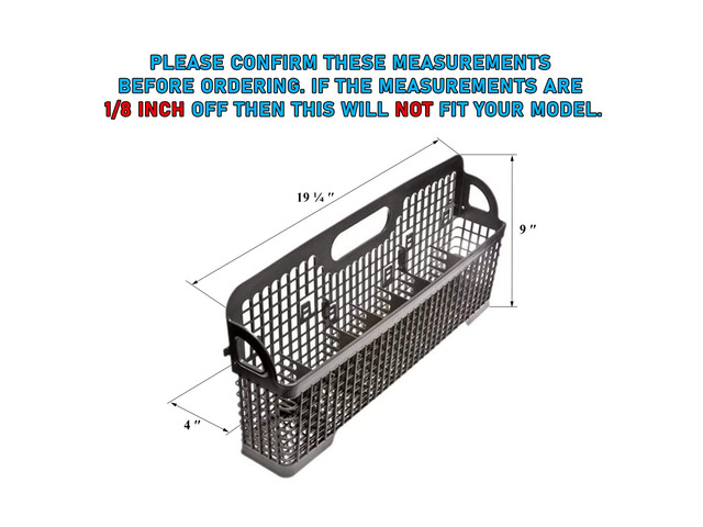 UPGRADED Appliance 8531288 Silverware Basket Compatible with Whirlpool, Kenmore Dishwasher - WP8531288