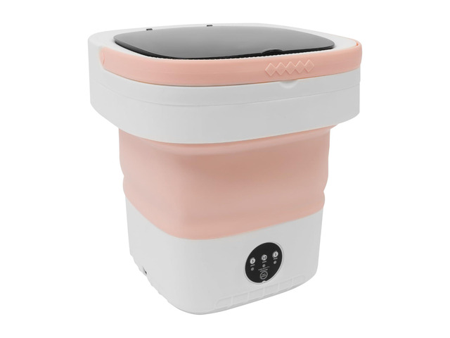 Portable Washing Machine, 12L Mini Foldable Mini Washing Machine w/2 Washing Time & 1 Drainage Time, Suitable for Underwear,Socks,Baby Clothes,Pet...