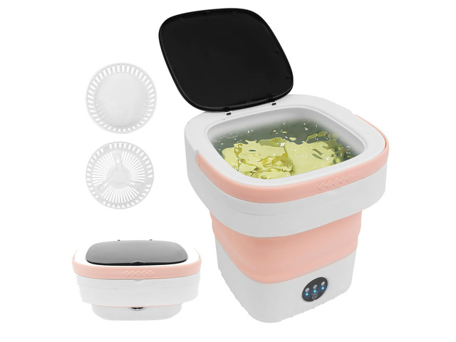 Portable Washing Machine,12L Upgraded With Spin Basket,Foldable Mini Washing Machine with 3 Modes Cleaning Small Washer for Baby Clothes, Underwear...