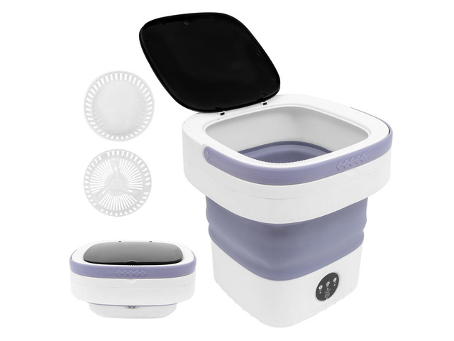Portable Washing Machine,12L Upgraded With Spin Basket,Foldable Mini Washing Machine with 3 Modes Cleaning Small Washer for Baby Clothes, Underwear...