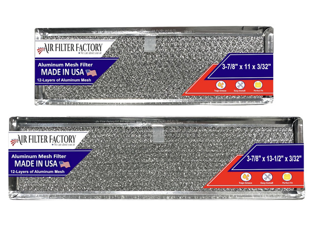 Grease Filter S97009787 Replacement For Broan 97009787, 1172545 Aluminum Mesh Downdraft Filters Stove Vent Screens 2-Pack