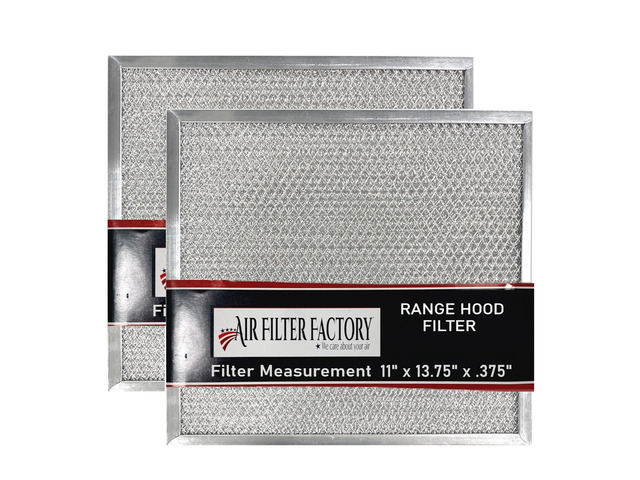 11 X 13.75 X.375 Inches Range Hood Aluminum Grease Filters 2-Pack