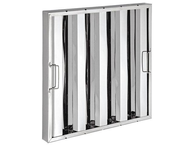 Commercial Hood Filter 26-Gauge Stainless Steel, Silver 16'H x 16'W x 2'T Restaurants, Bars, Steakhouses, Grills (#32L-126)