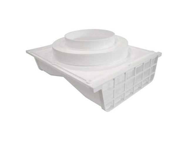 Industries 164W 4'/6' White Plastic Double Sided Under Eave Vent