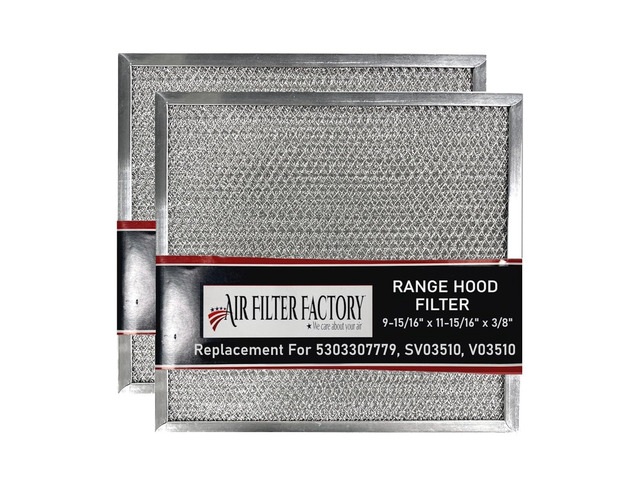 Replacement For 5303307779, SV03510, V03510, 103982043, 1930737, 3510, 64000, 99010259, 99010264 Aluminum Mesh Grease Range Hood Filters 9-15/16 x...