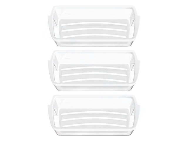 UPGRADED Appliance 3 x Ultra Durable W10321304 Door Shelf Bin Compatible with Whirlpool Refrigerator - WPW10321304