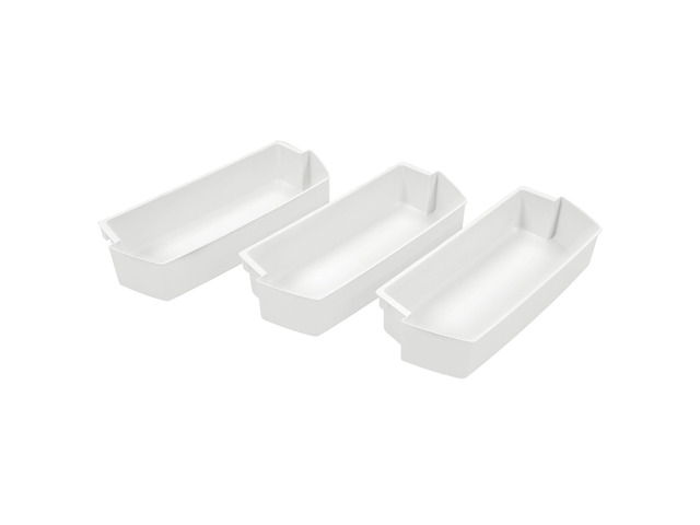 2187172 WP2187172 Refrigerator Door Shelf Compatible with Whirlpool Roper Kitchenaid Kirkland Refrigerator Door Bin Lightweight White PS986890...