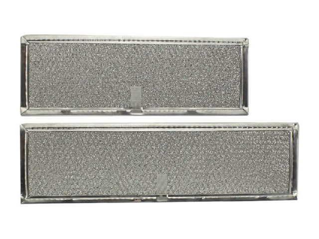 Replacement For S97009786, 97009786 Broan Nutone Aluminum Mesh Grease Downdraft Range Hood Filter Set 3-7/8 x 8 x 3/32 & 3-7/8 x 10-3/8 x 3/32 Inches