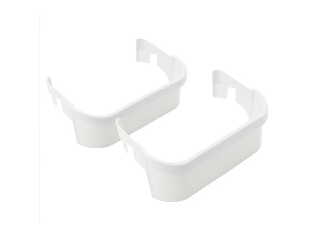 240351601 2pcs Refrigerator Door Shelf Compatible with Frigidaire Freezer Replacement Only 1037664 AH899475 EA899475 PS899475 White ABS Plastic