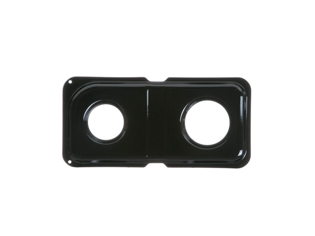 GE WB34K10009 Genuine OEM Porcelain Double Drip Pan (Black) for GE Gas Ranges