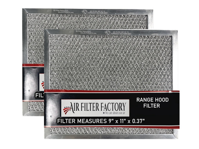 9 x 11 x 0.37 Range Hood Aluminum Mesh Grease Vent Stove Filter 2-Pack