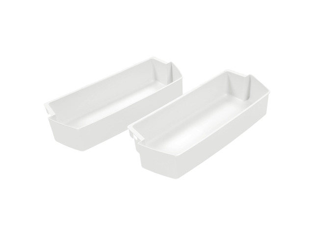 2187172 WP2187172 Refrigerator Door Shelf Bin Compatible with Whirlpool Roper Kitchenaid Kirkland Refrigerator Door Bin Lightweight White PS986890...