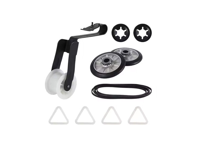 Dryer Belt Pulley and Roller Repair Kit Compatible with Whirlpool WGD8500DC3,WGD8500DC4, WGD8500DR1,WGD8500DR3