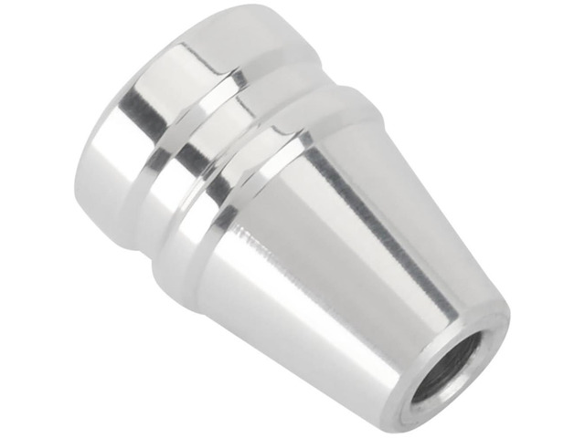 Universal Billet Aluminum Dash Knob, ¼ Bore with Set Screw Retainer, Polished Aluminum Switch Knob for Headlight, Wiper, Door, Lock or Radio...