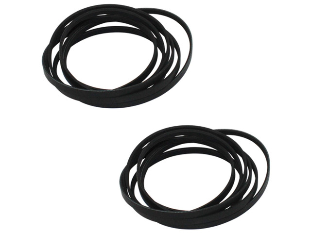 (2 Pack) W10205415 Dryer Drum Belt Replaces WPW10205415, 35001137, AP6017004, PS11750299