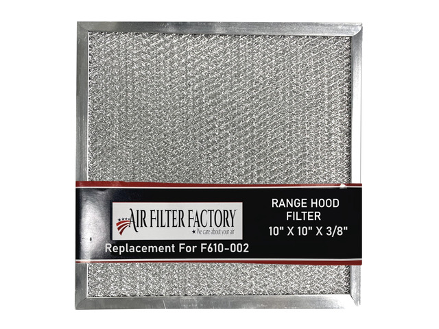 Replacement For Rangaire F610-002 Aluminum Mesh Grease Range Hood Filter 10 X 10 X 3/8 Inches